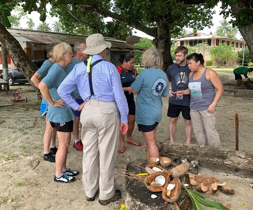 Palauan Expert Shares with 2020 US Volunteer Team Members