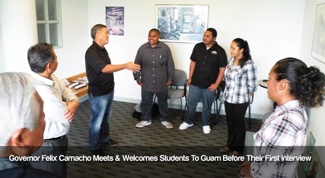 Governor Felix Camacho Meets NC Trained Professionals