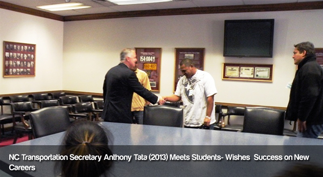 NC Transportation Secretary Anthony Tata Congratulates Students